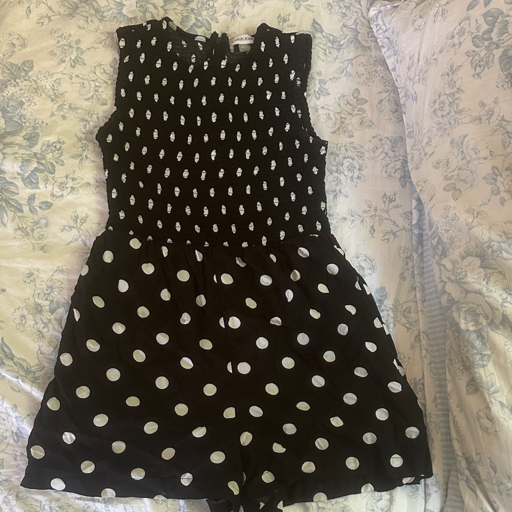 Black and white polka dot